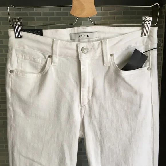 Joe’s Jeans white Cuff Crop Skinny Jeans - Picture 4 of 9